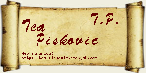 Tea Pisković vizit kartica